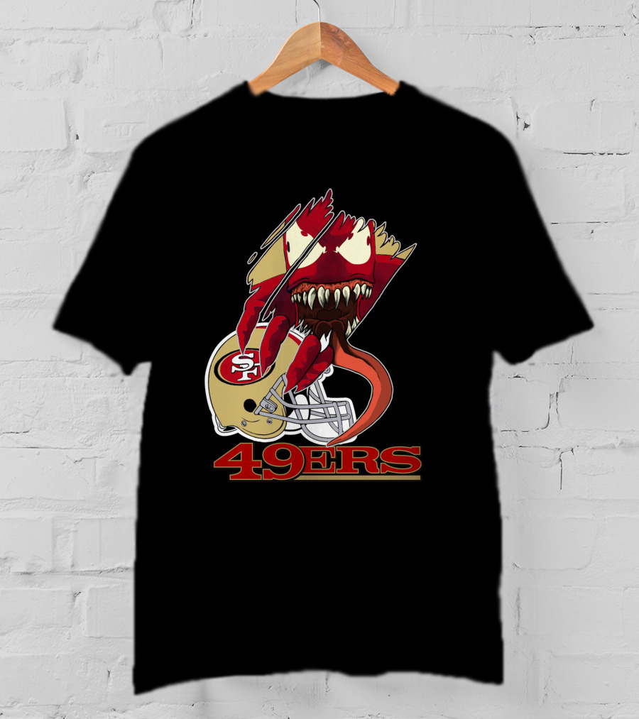 49ers Venomous Creature With San Francisco Helmet T-Shirt