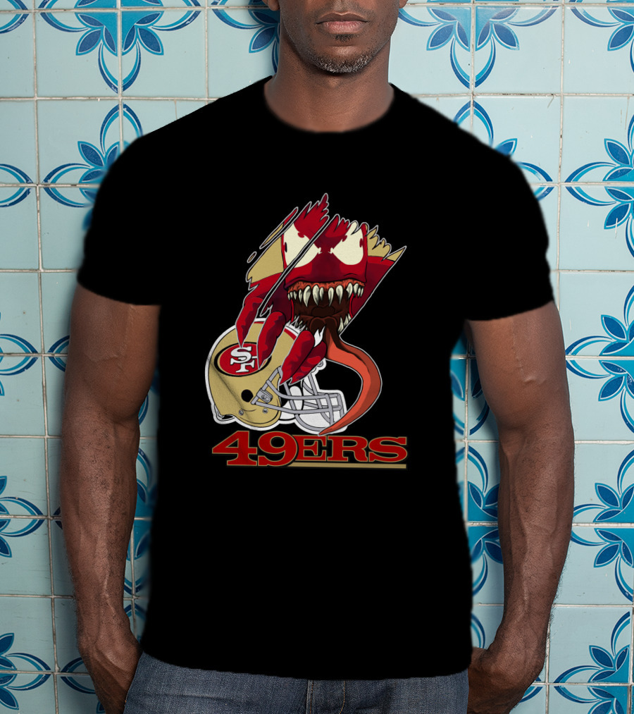 49ers Venomous Creature With San Francisco Helmet T-Shirt