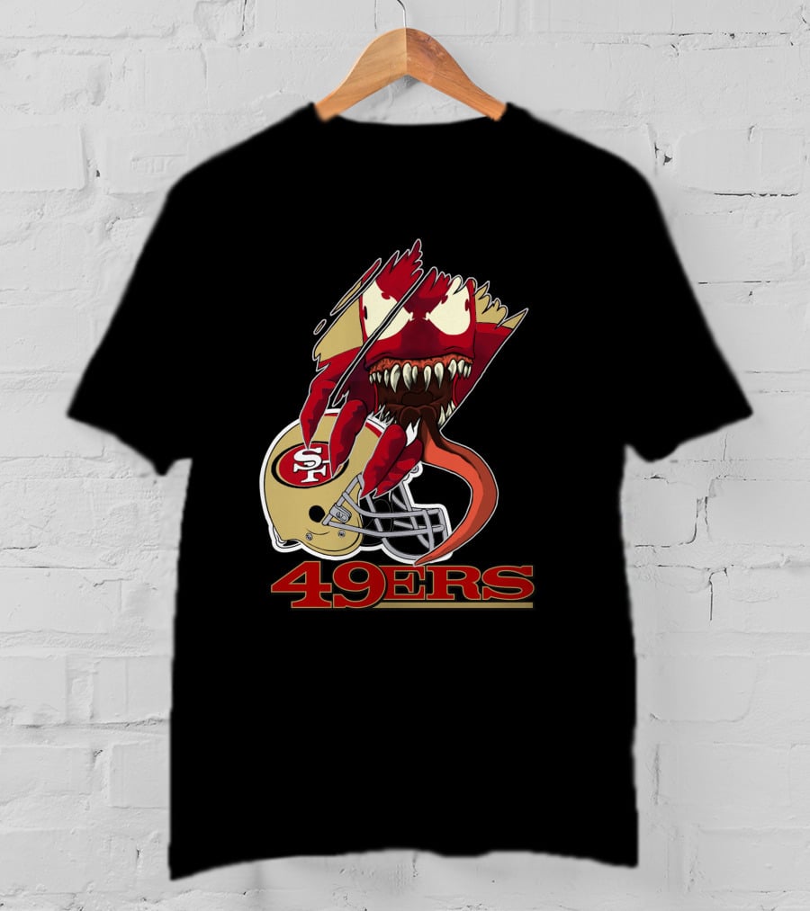 49ers Sf Football Venom Monster Helmet T-Shirt