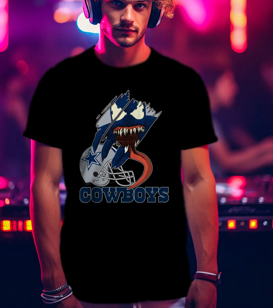 Cowboys Venom Dallas Football Mashup T-Shirt