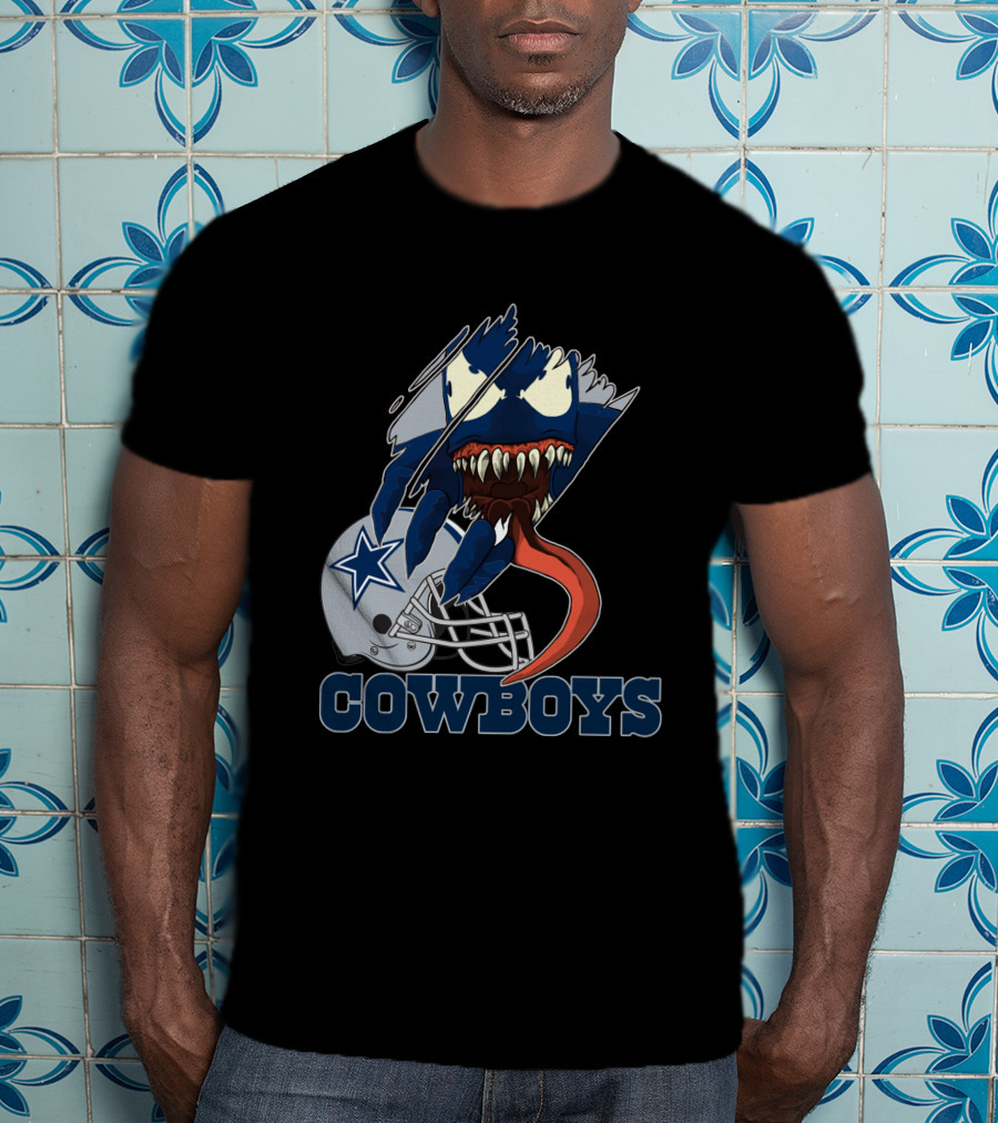Cowboys Venom Dallas Football Mashup T-Shirt