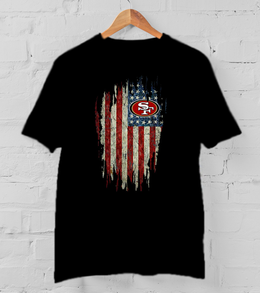 49ers American Flag Sf Logo Stars And Stripes T-Shirt