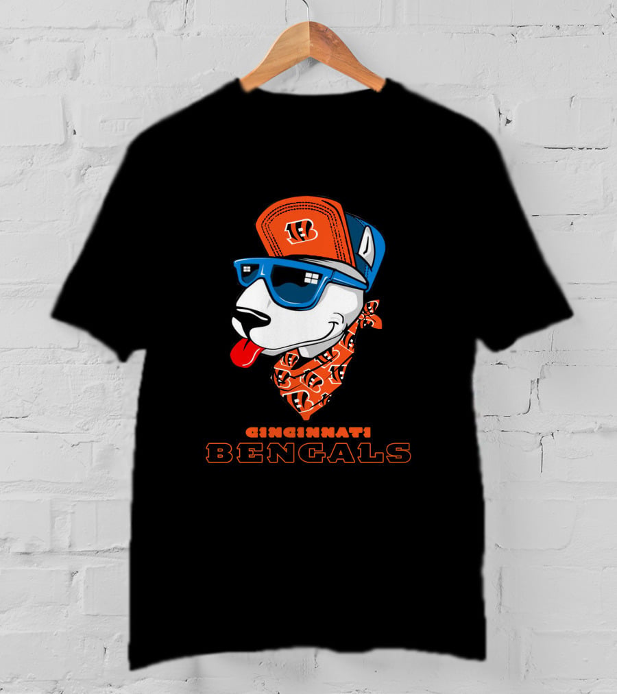 Cincinnati Bengals Bull Terrier T-Shirt