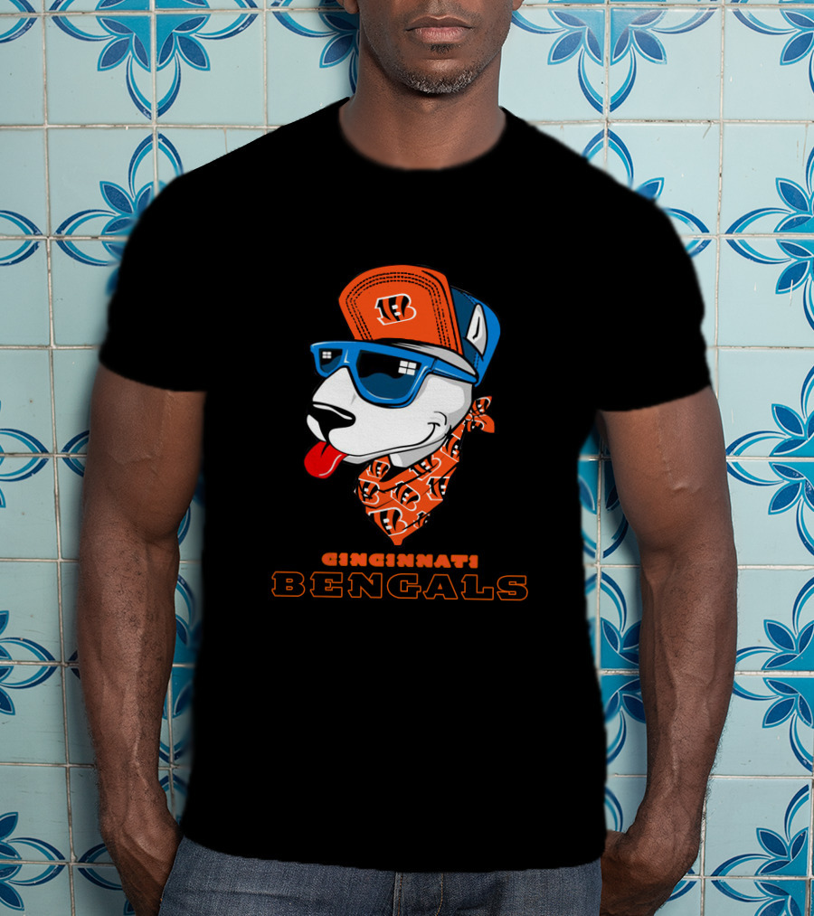 Cincinnati Bengals Bull Terrier T-Shirt