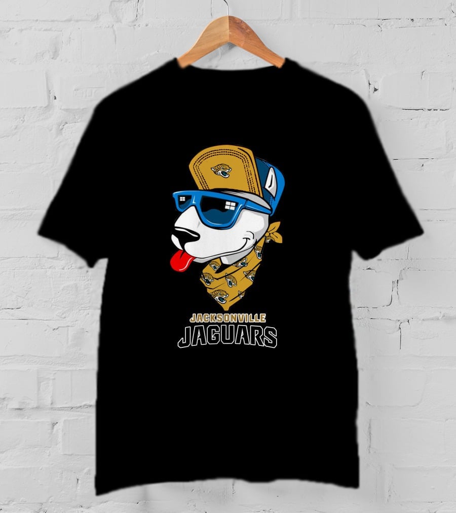 Jacksonville Jaguars Bull Terrier Fan T-Shirt