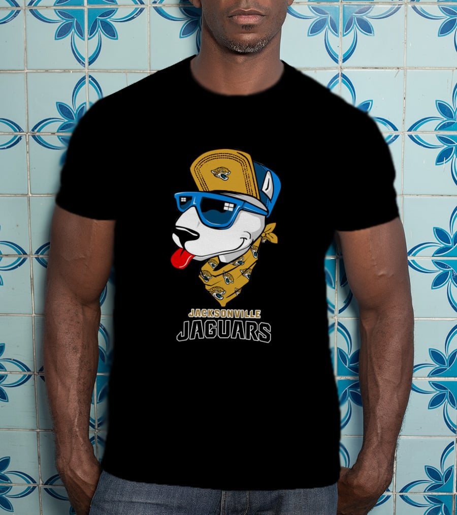 Jacksonville Jaguars Bull Terrier Fan T-Shirt