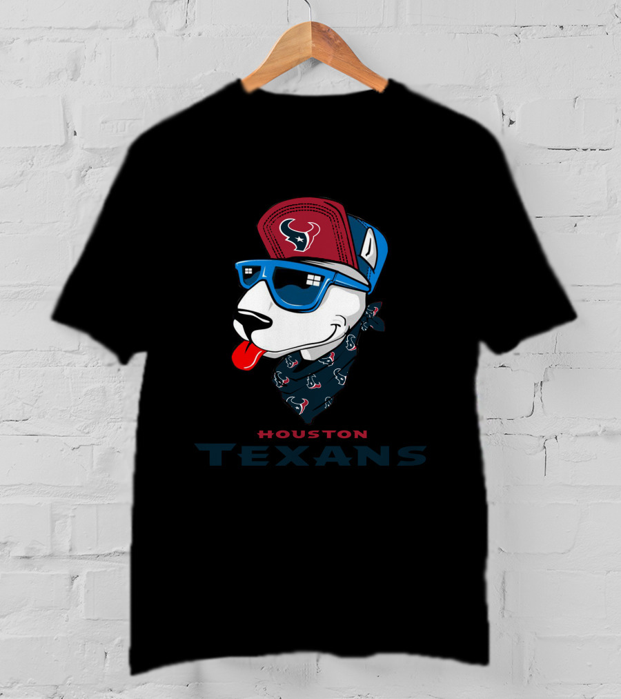Houston Texans Bull Terrier T-Shirt