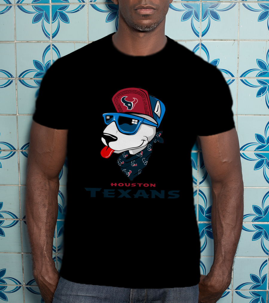 Houston Texans Bull Terrier T-Shirt