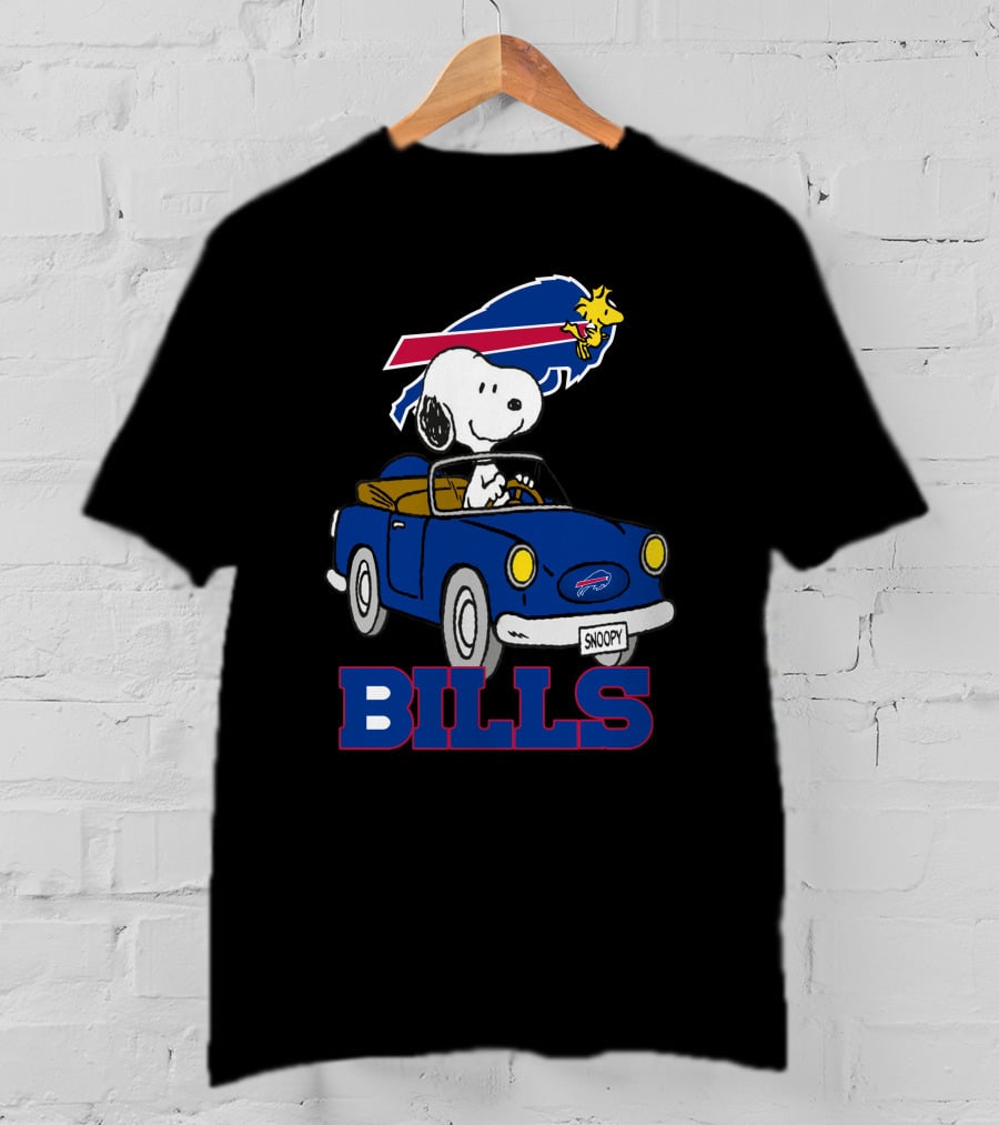 Buffalo Bills Snoopy Woodstocks Long Ride T-Shirt