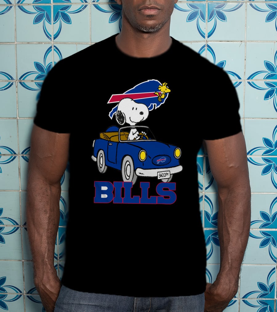 Buffalo Bills Snoopy Woodstocks Long Ride T-Shirt