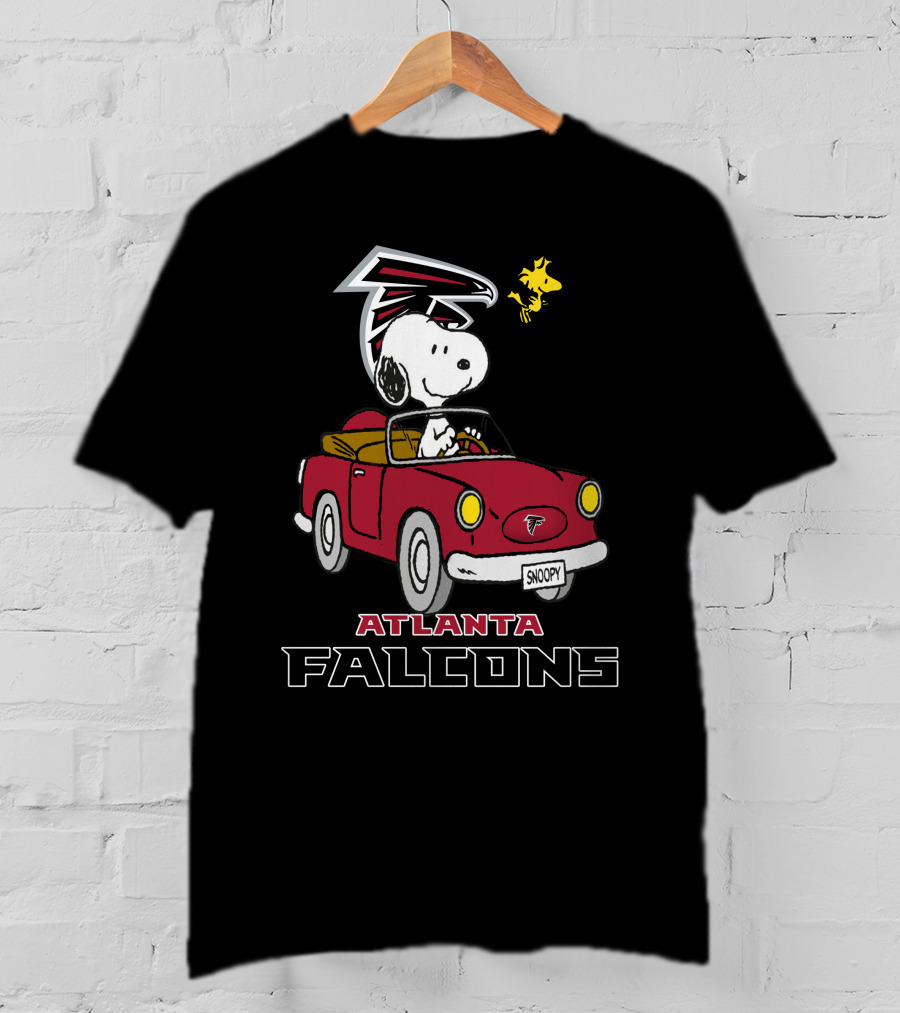 Atlanta Falcons Snoopy Driving Adventure T-Shirt