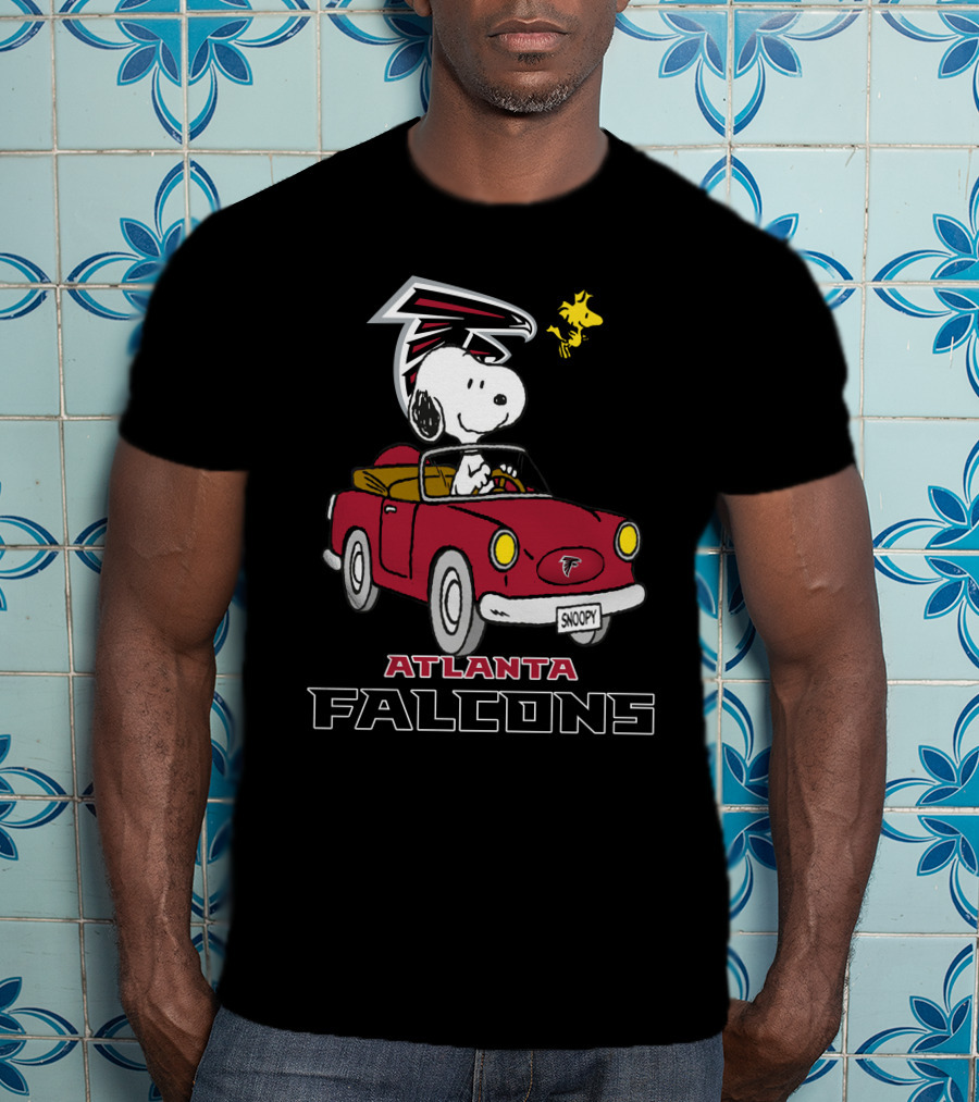 Atlanta Falcons Snoopy Driving Adventure T-Shirt