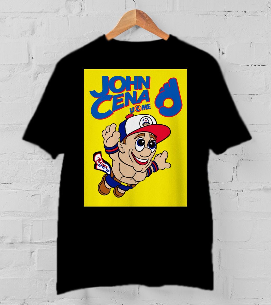 John Cena Never Give Up U C ME Mario T-Shirt