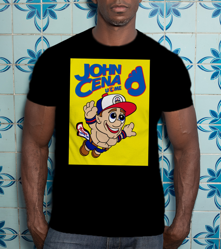 John Cena Never Give Up U C ME Mario T-Shirt
