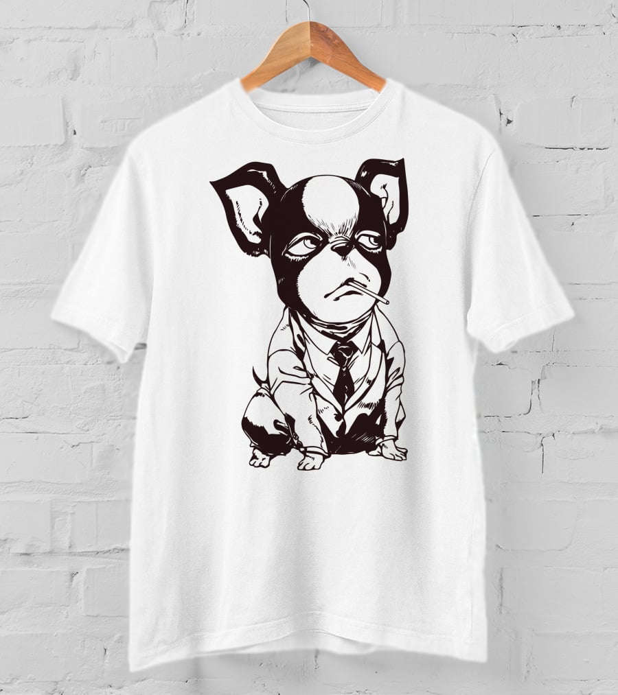 Iggy Jojo Bizarre Adventure Manga Character Dog In Suit T-Shirt