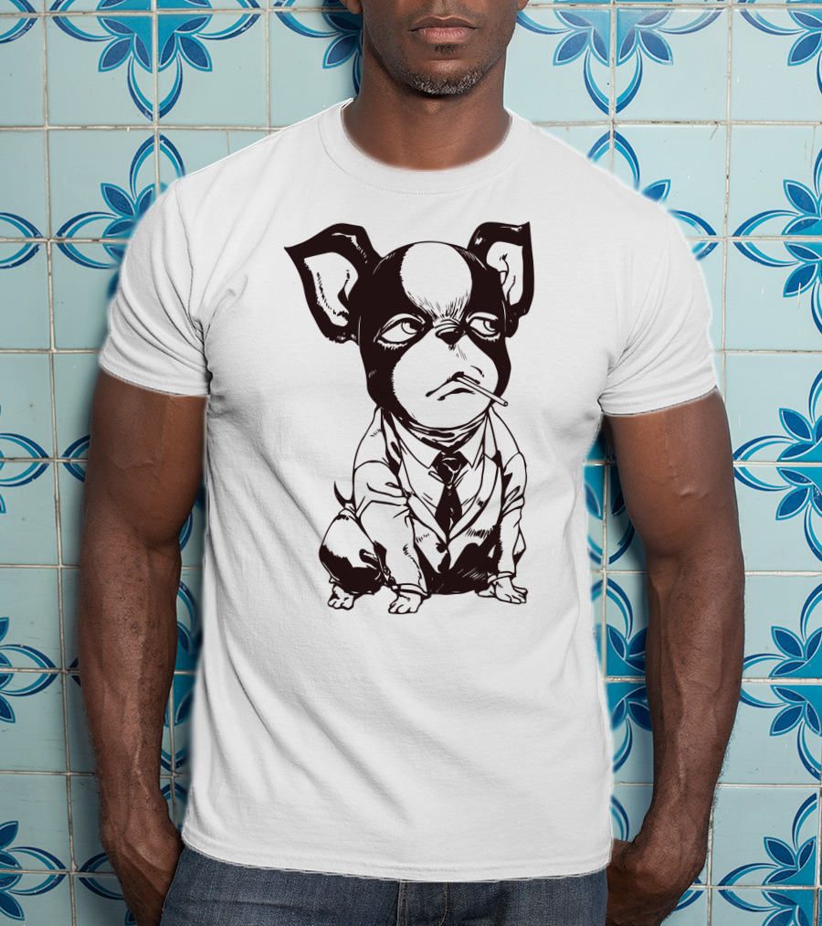 Iggy Jojo Bizarre Adventure Manga Character Dog In Suit T-Shirt