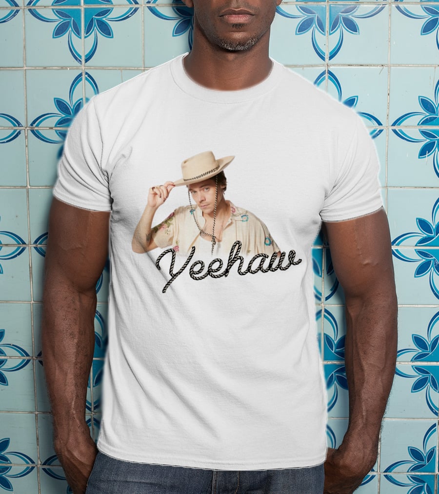 Yeehaw Cowboy Style With Floral T-Shirt