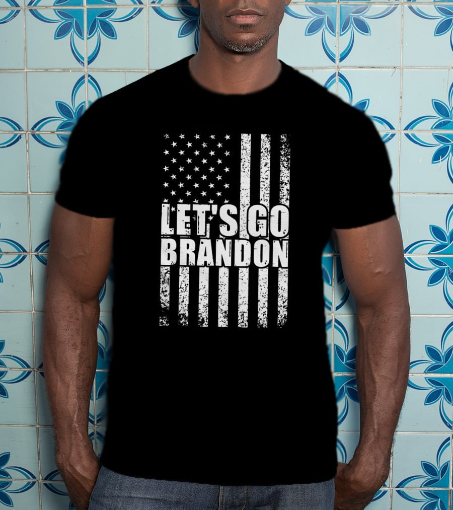 Let's Go Brandon American Flag Conservative T-Shirt