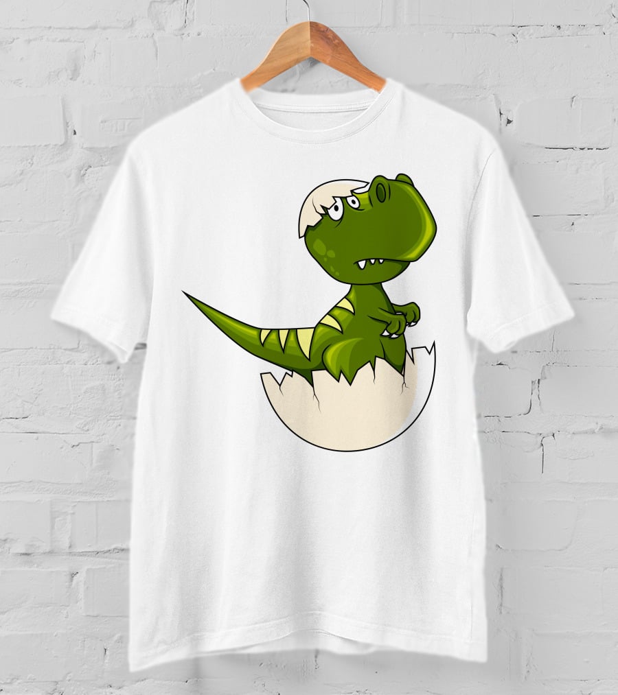 Baby Dragon Hatching From Egg With Playful Expression T-Shirt