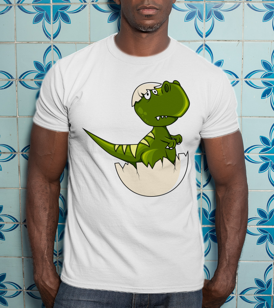 Baby Dragon Hatching From Egg With Playful Expression T-Shirt