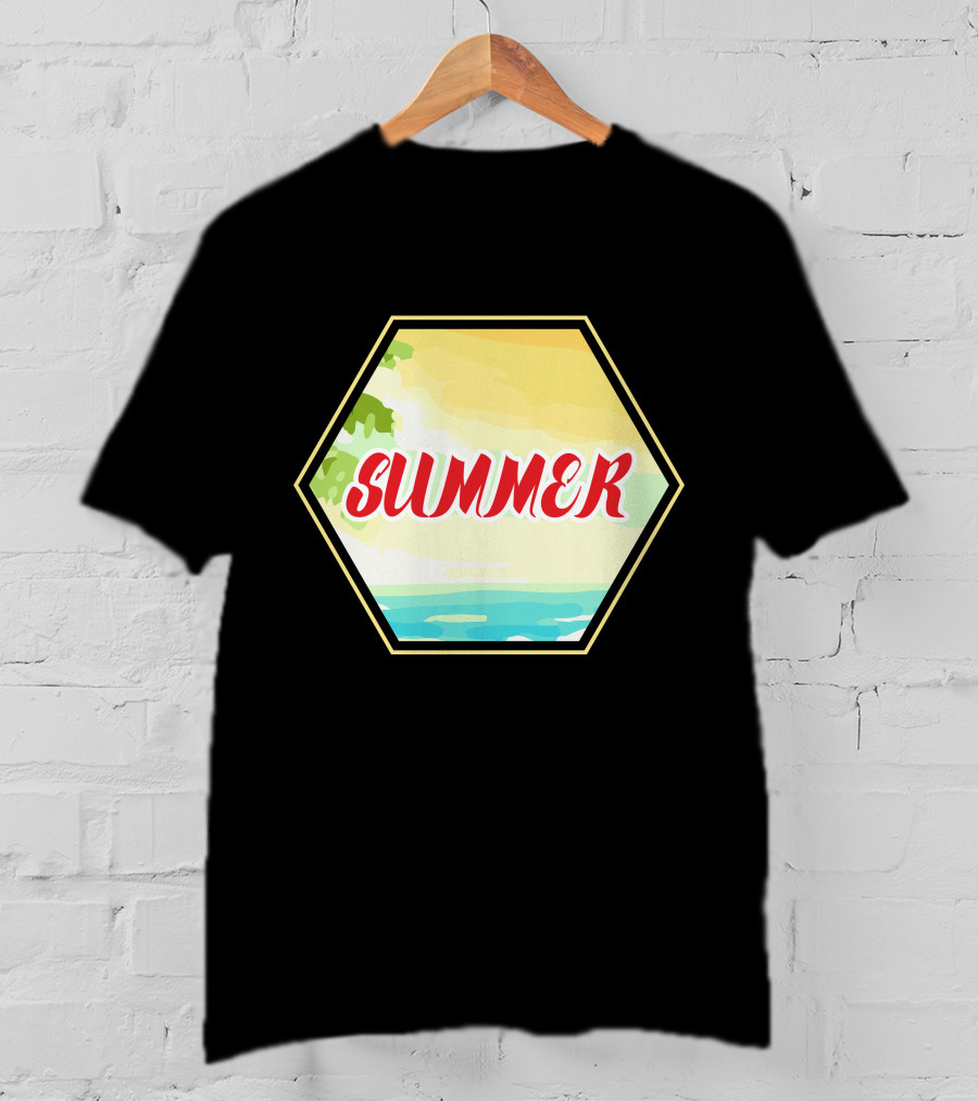 Summer Ocean Hexagon T-Shirt