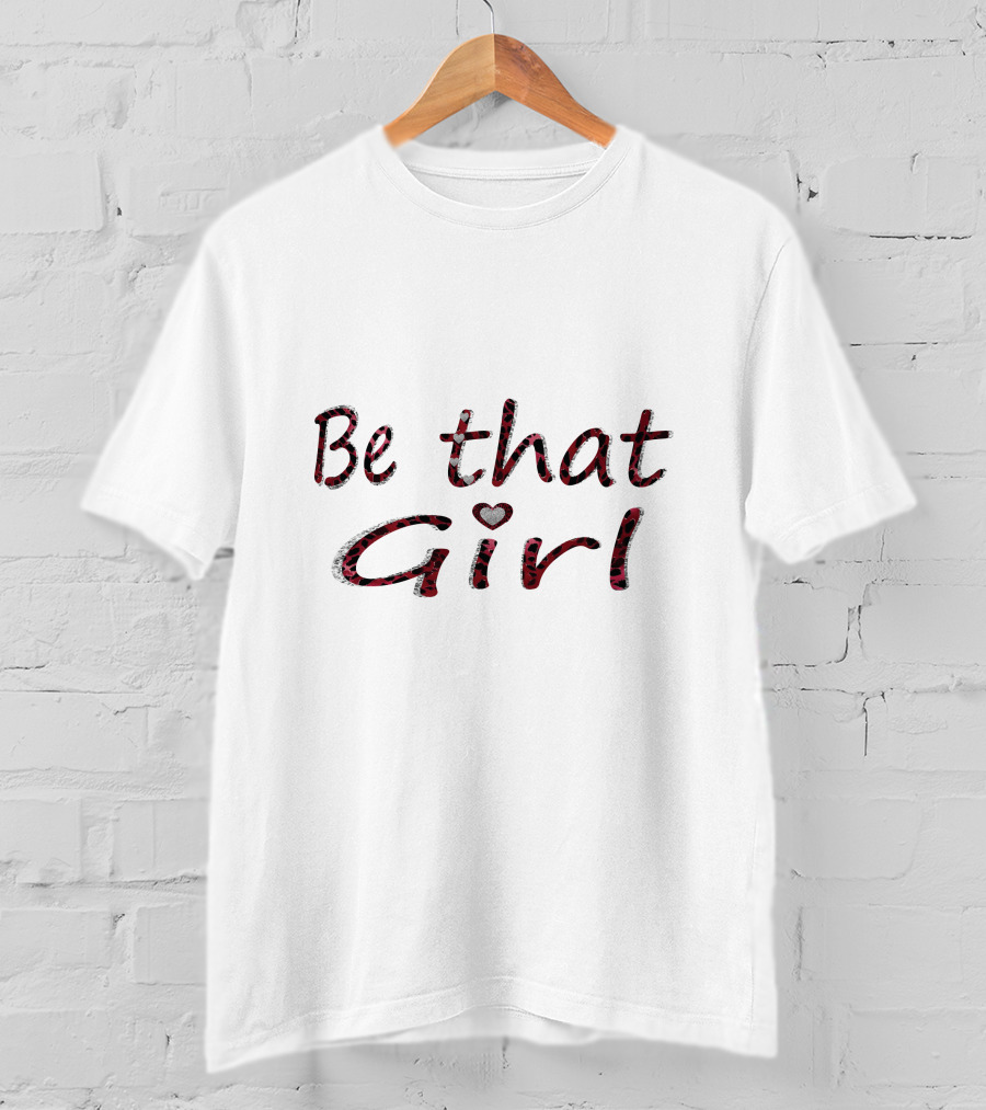 Be That Girl Heart Pink Leopard T-Shirt