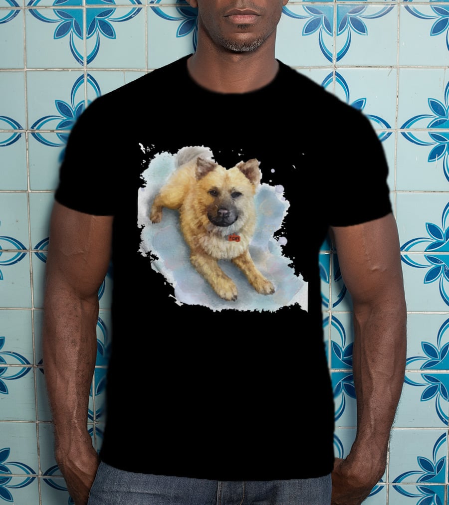Watercolor Puppy Zen T-Shirt