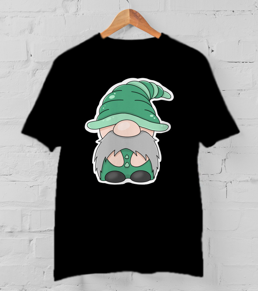 Green Gnomes In Classic Pointed Hat T-Shirt