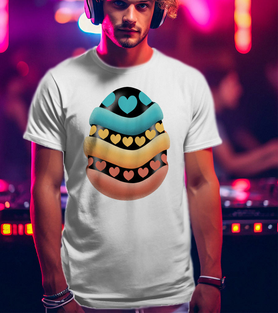 Easter Egg Handmade Heart T-Shirt