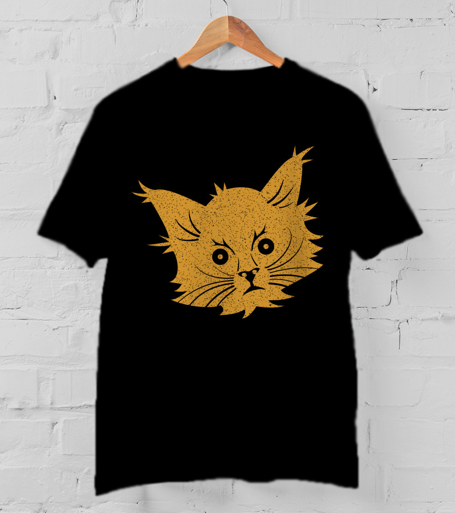 Cat Lover Whiskers Face T-Shirt