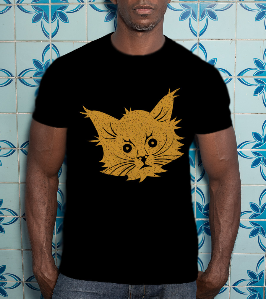 Cat Lover Whiskers Face T-Shirt
