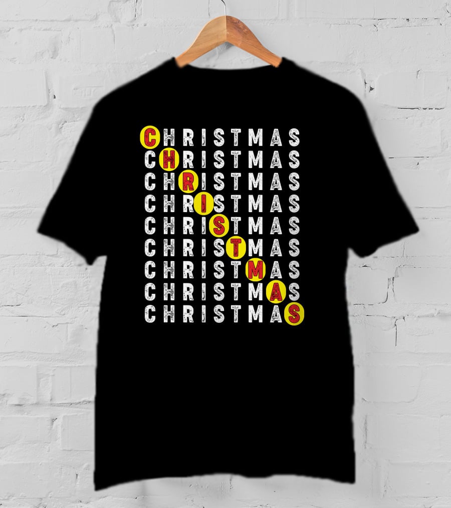 CHRISTMAS Word Search Highlight Puzzle T-Shirt