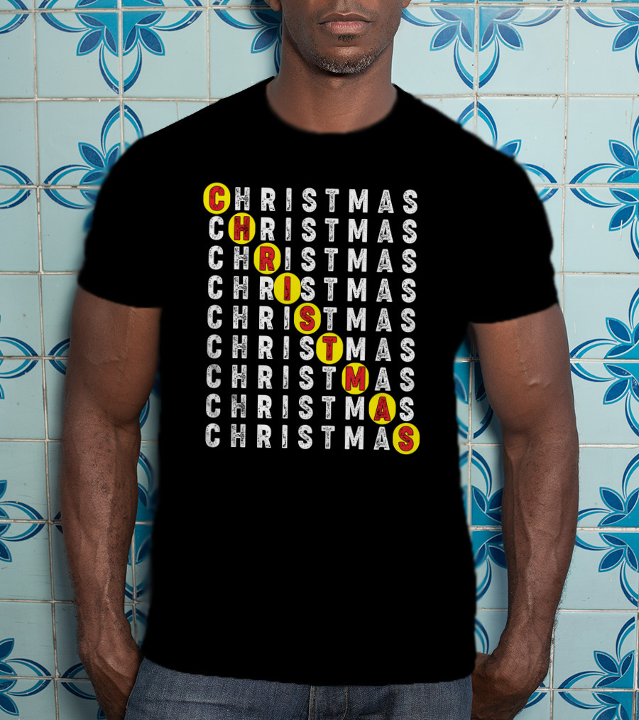CHRISTMAS Word Search Highlight Puzzle T-Shirt