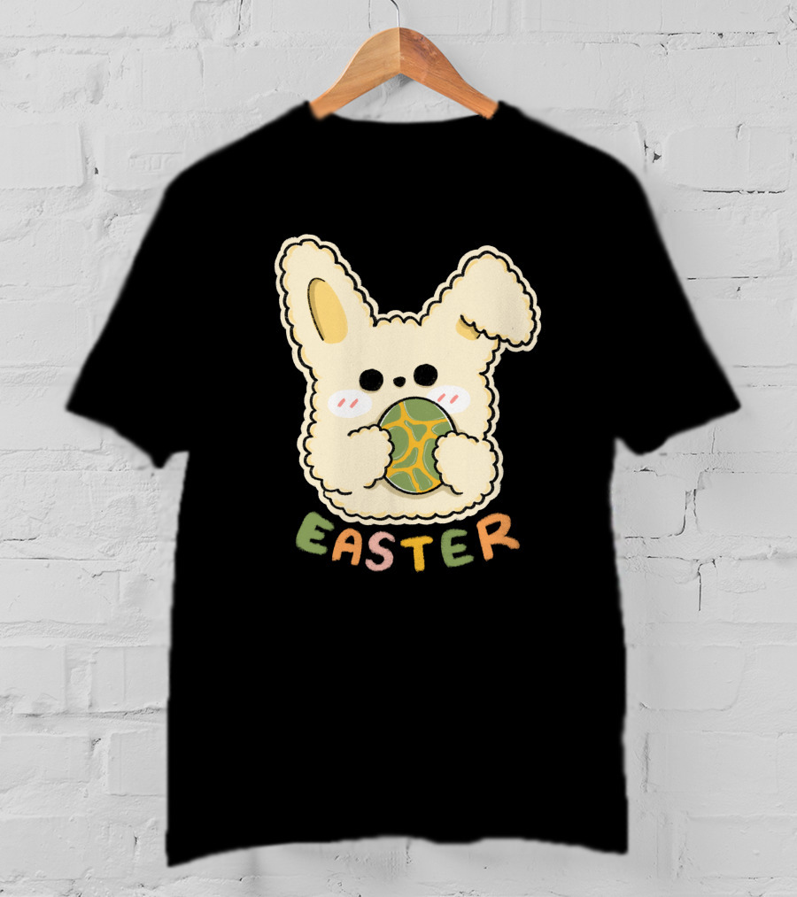 Easter Bunny Holding Easter Egg Sticker T-Shirt