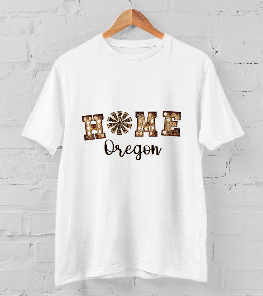 Rusty Vintage Home Oregon Lights T-Shirt