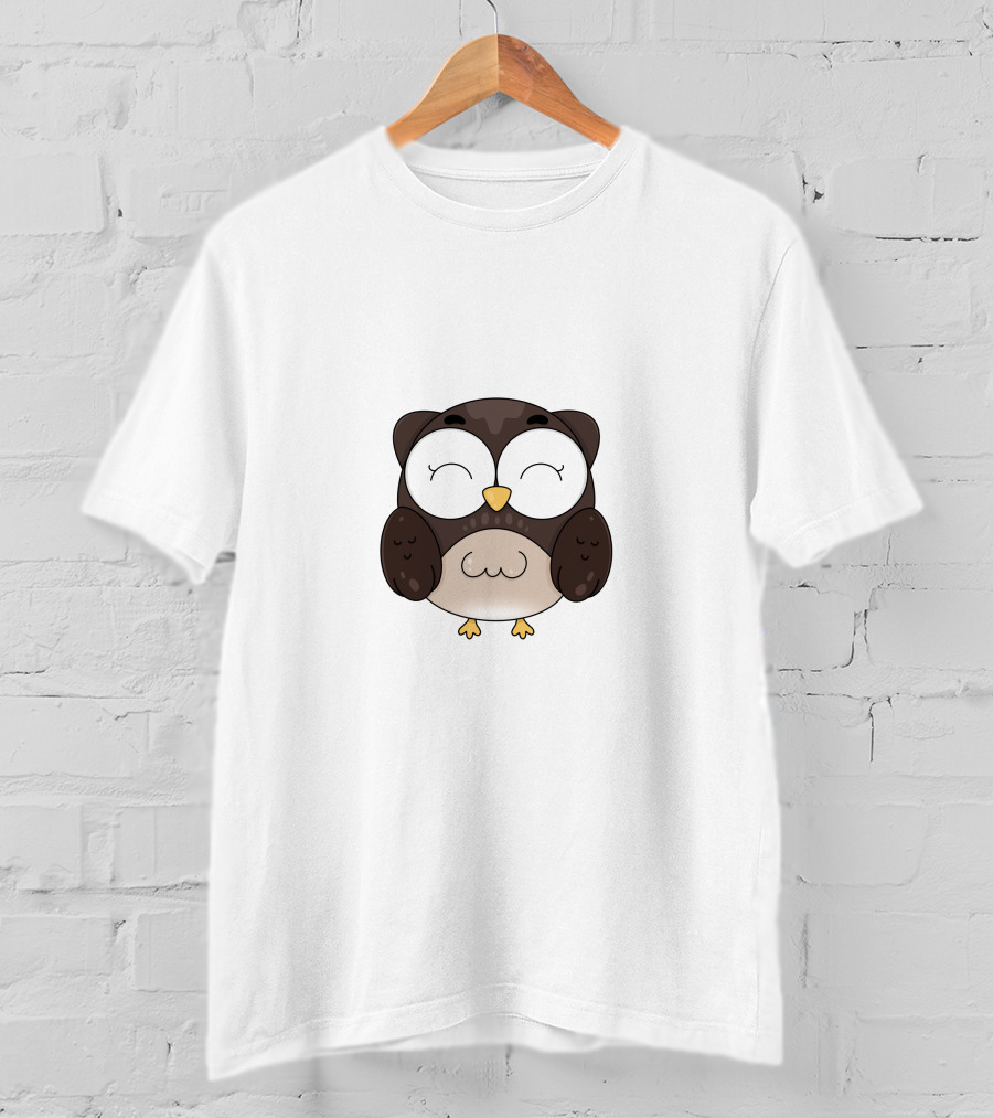 Owl Animal Cute Cartoon Owl T-Shirt
