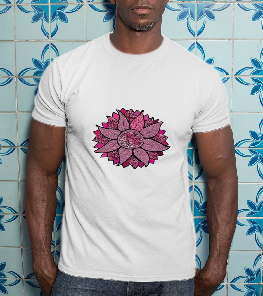 Pink Sunflower Unique Blossom T-Shirt