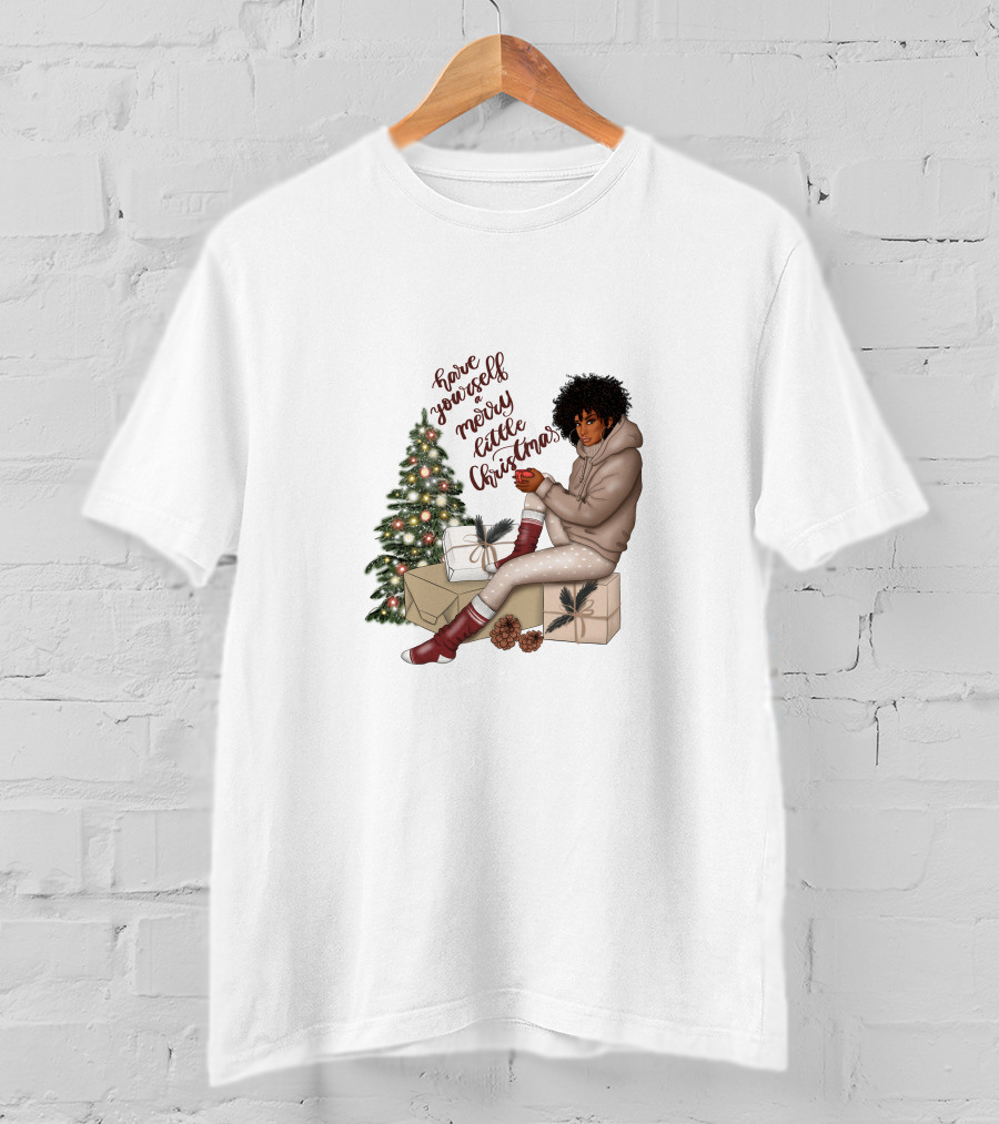 Have Yourself A Merry Melanin Christmas T-Shirt