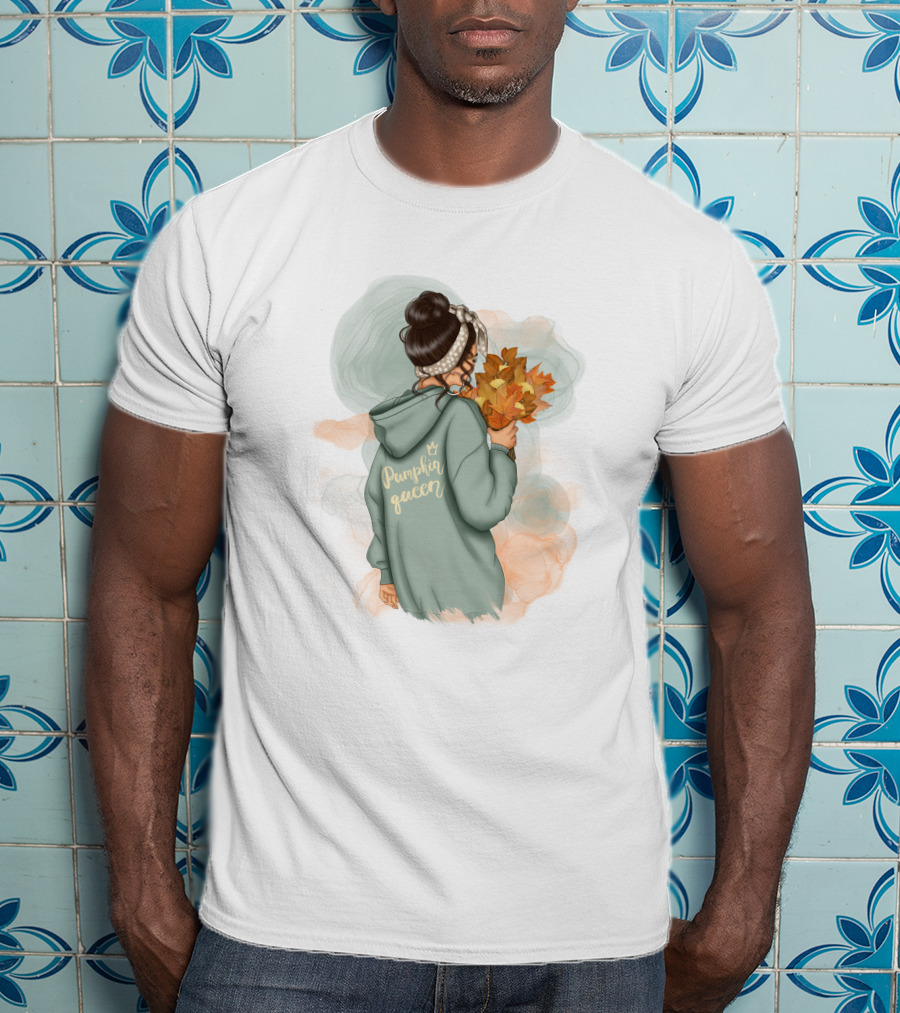 Pumpkin Queen Cozy Fall Aesthetic T-Shirt