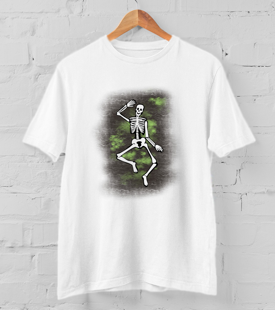 Dancing Skeleton Halloween Ghostly Vibe T-Shirt