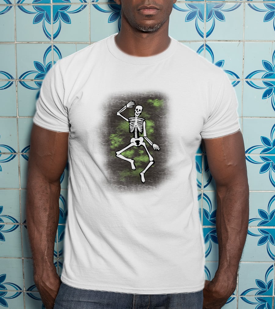 Dancing Skeleton Halloween Ghostly Vibe T-Shirt