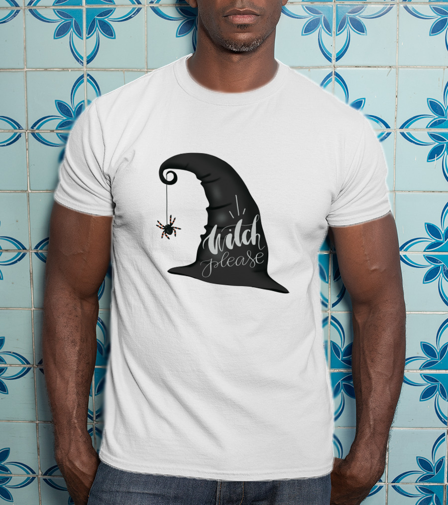 Witch Please Hat With Hanging Spider T-Shirt