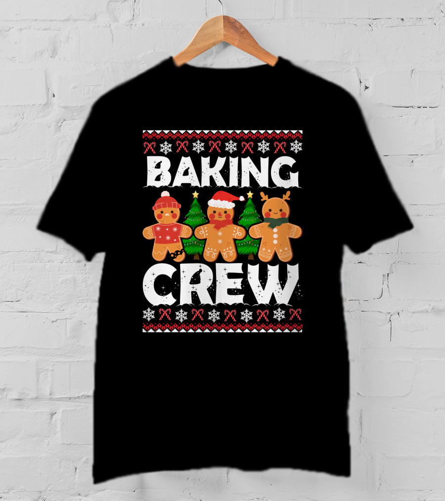 Christmas Baking Crew Gingerbread Holiday Festive T-Shirt