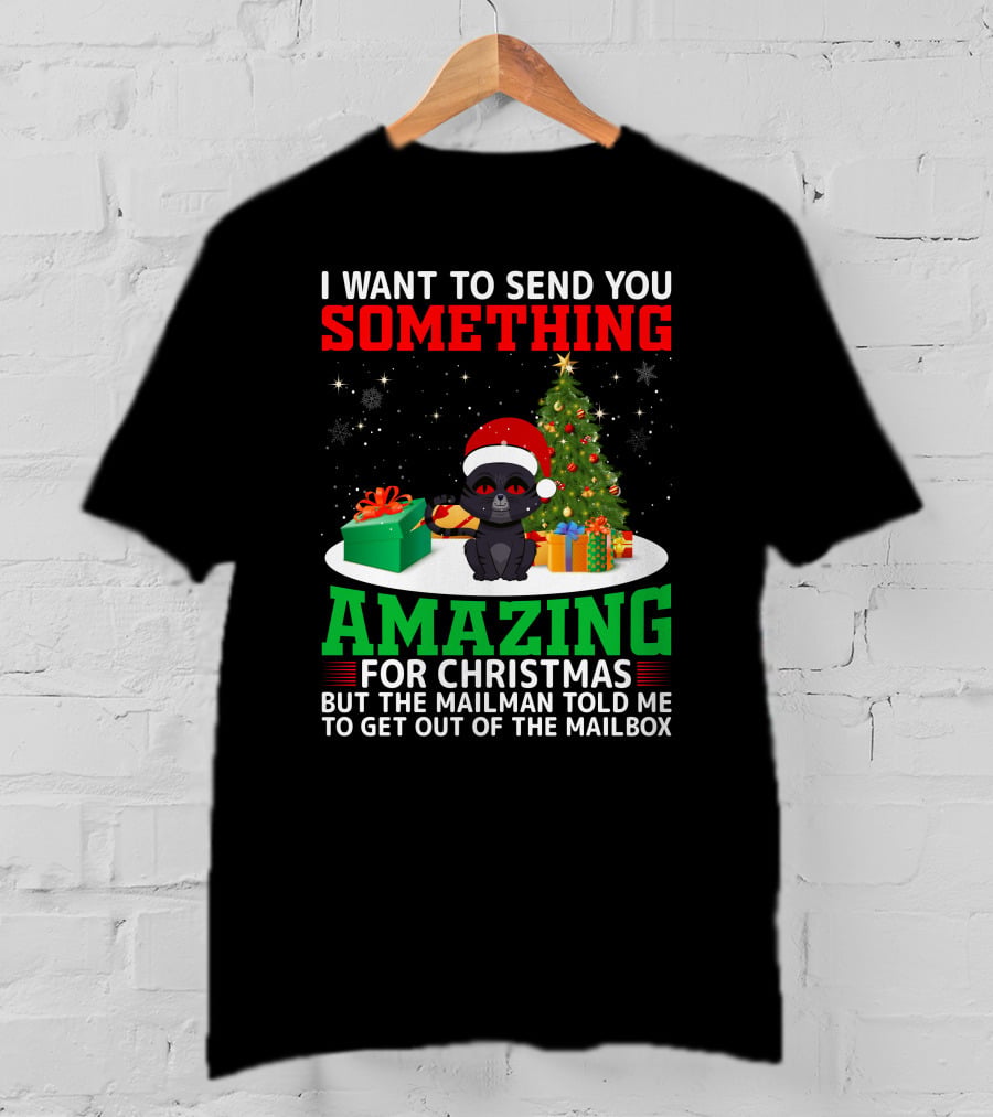 I Want To Send You Something Amazing For Christmas But The Mailman Told Me To Get Out Of The Mailbox T-Shirt