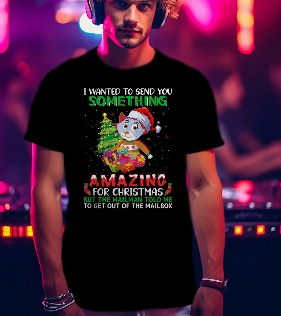 I Wanted To Send You Something Amazing For Christmas But The Mailman Told Me To Get Out Of The Mailbox T-Shirt