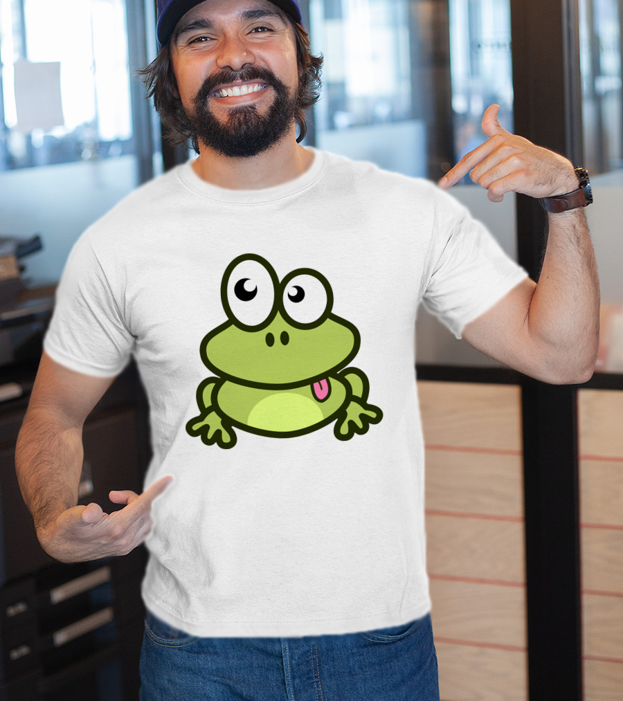 Cute Cartoon Frog Adorable Image T-Shirt