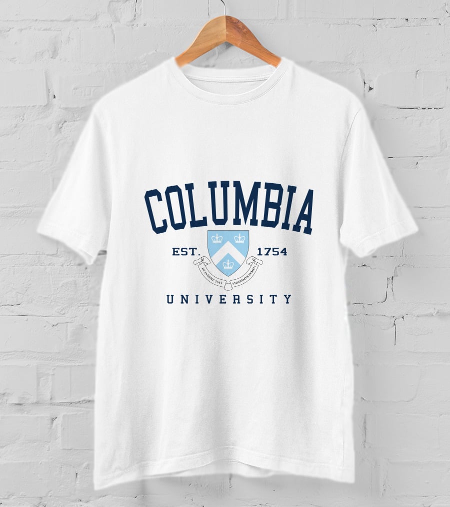 Columbia University Est 1754 Shield And Motto T-Shirt