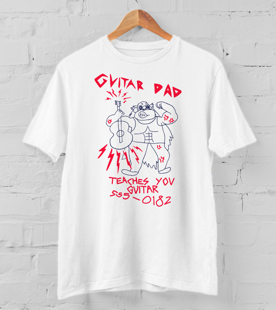 Guitar Dad Teaches You Guitar 555-0182 T-Shirt