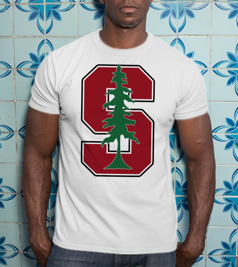 Stanford University Cardinal Logo With Tree T-Shirt