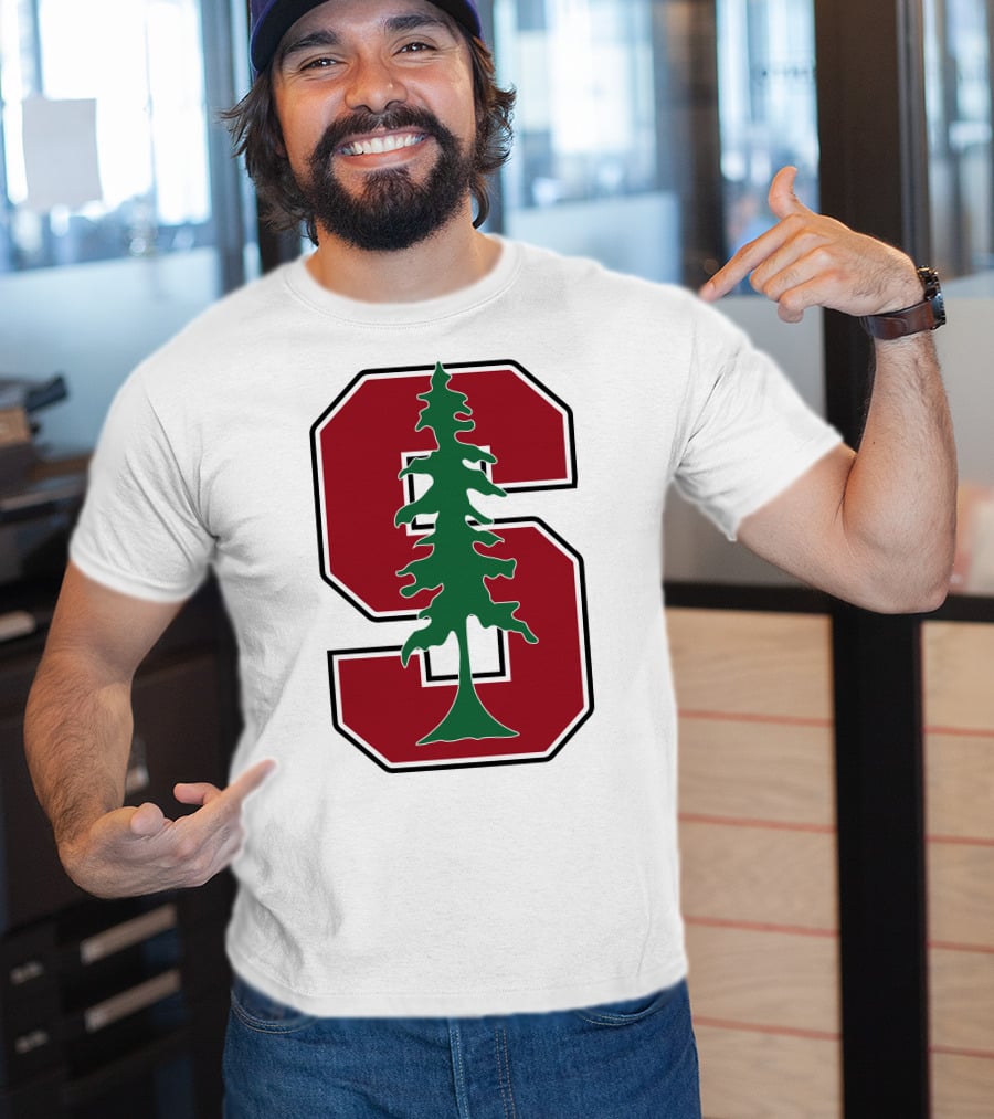 Stanford University Cardinal Logo With Tree T-Shirt